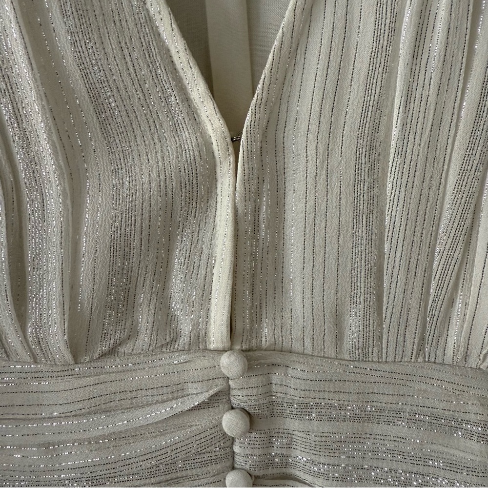 Rococo Sand White Ruffled short Dress - Picture 12 of 13